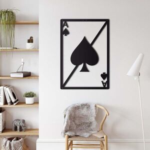 Imagine Decoratiune de perete, 5110, Metal, Dimensiuni: 53 x 76 cm, Negru