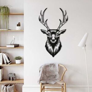 Imagine Decoratiune de perete, 5326, Metal, Dimensiune: 45 x 75 cm, Negru