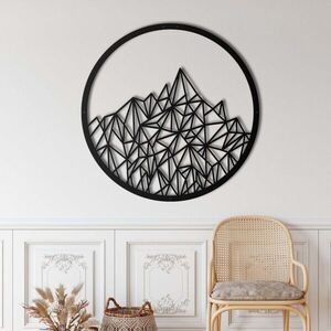 Imagine Decoratiune de perete, 5063, Metal, Dimensiune: 60 x 60 cm, Negru