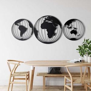 Imagine Decoratiune de perete, 5191, Metal, Dimensiuni: 38 x 50 x 38 cm, Negru