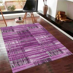 Imagine Covor, Exfab136, 100x150 cm, Poliester, Mov/Alb