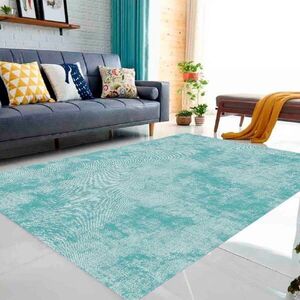 Imagine Covor, Exfab211, 100x150 cm, Poliester, Albastru deschis / Albastru
