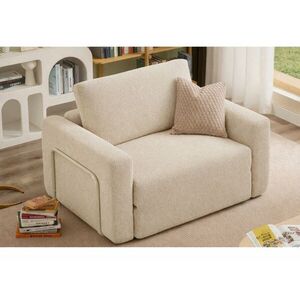 Imagine Fotoliu extensibil, Atelier del Sofa, 118FVL1103, Tesatura Boucle, Crem