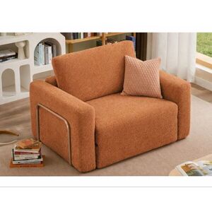 Imagine Fotoliu extensibil, Atelier del Sofa, 118FVL1104, Tesatura Boucle, Portocaliu