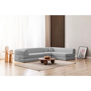 Imagine Coltar, Atelier del Sofa, 118FVL1505, Tesatura plus reiata, Gri deschis