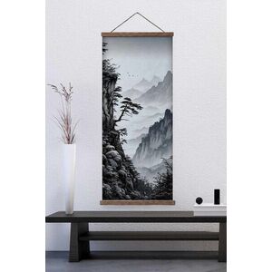 Imagine Tablou decorativ, ARTJPNPSTRDK21, Lemn masiv, Pictura pe canvas, Multicolor
