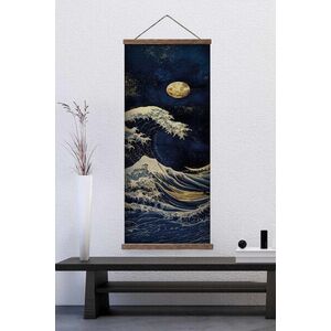 Imagine Tablou decorativ, ARTJPNPSTRDK17, Lemn masiv, Pictura pe canvas, Multicolor