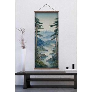 Imagine Tablou decorativ, ARTJPNPSTRDK19, Lemn masiv, Pictura pe canvas, Multicolor