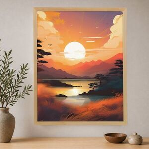 Imagine Tablou decorativ, Cc-D-Ah-1002 45 x 60, Canvas, Cadru: 100% LEMN (Grosime: 18 mm), Multicolor