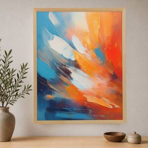 Imagine Tablou decorativ, Cc-D-Ah-1004 45 x 60, Canvas, Cadru: 100% LEMN (Grosime: 18 mm), Multicolor