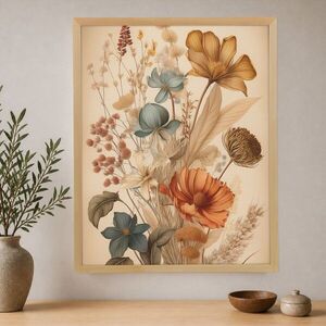 Imagine Tablou decorativ, Cc-D-Ah-1008 45 x 60, Canvas, Cadru: 100% LEMN (Grosime: 18 mm), Multicolor