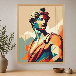 Imagine Tablou decorativ, Cc-D-Ah-1014 45 x 60, Canvas, Cadru: 100% LEMN (Grosime: 18 mm), Multicolor
