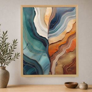 Imagine Tablou decorativ, Cc-D-Ah-1017 45 x 60, Canvas, Cadru: 100% LEMN (Grosime: 18 mm), Multicolor