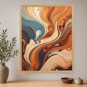 Imagine Tablou decorativ, Cc-D-Ah-1019 70 x 95, Canvas, Cadru: 100% LEMN (Grosime: 18 mm), Multicolor