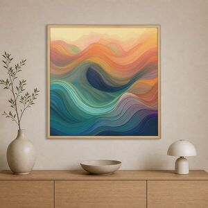 Imagine Tablou decorativ, Cc-K-Ah-1000, Canvas, Cadru: 100% LEMN (Grosime: 18 mm), Multicolor