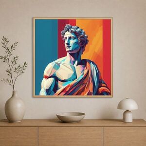 Imagine Tablou decorativ, Cc-K-Ah-1001, Canvas, Cadru: 100% LEMN (Grosime: 18 mm), Multicolor