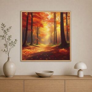 Imagine Tablou decorativ, Cc-K-Ah-1008, Canvas, Cadru: 100% LEMN (Grosime: 18 mm), Multicolor
