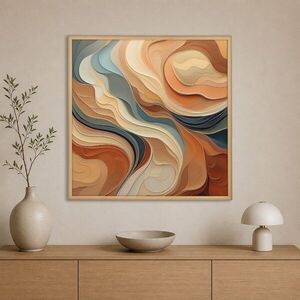 Imagine Tablou decorativ, Cc-K-Ah-1016, Canvas, Cadru: 100% LEMN (Grosime: 18 mm), Multicolor