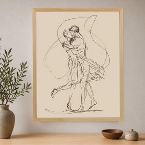 Imagine Tablou decorativ, Cc-K-Ah-1049, Canvas, Cadru: 100% LEMN (Grosime: 18 mm), Multicolor