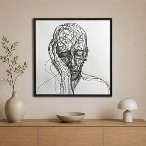 Imagine Tablou decorativ, Cc-K-Sy-1027, Canvas, Cadru: 100% LEMN (Grosime: 18 mm), Multicolor