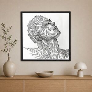 Imagine Tablou decorativ, Cc-K-Sy-1028, Canvas, Cadru: 100% LEMN (Grosime: 18 mm), Multicolor