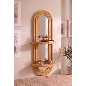 Imagine Raft de perete, Hanah Home, Artmtkwll6, 26x80x13 cm, MDF, Stejar