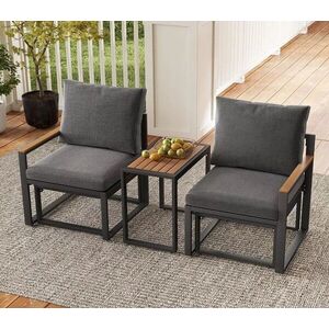 Imagine Set mobilier de gradina, Hanah Home, Multilounge Garden, Metal, Gri