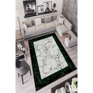 Imagine Covor, W848, 100x200 cm, Poliester, Negru/Verde