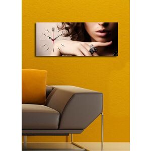 Imagine Ceas de perete, 3070CS-33, PÂNZĂ DIN PIELE ÎNTOARSĂ, 30 x 70 cm, Multicolor