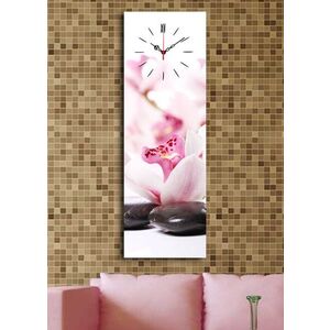 Imagine Ceas de perete, 3090CS-37, PÂNZĂ DIN PIELE ÎNTOARSĂ, 30 x 90 cm, Multicolor