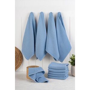 Imagine Set prosoape de bucatarie, Hermia, 224PSH1109, Dimensiune: 43 x 76 cm (10 bucăți), Albastru denim