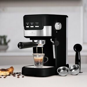 Imagine Espressor Blaumann, Black Silver, 1100W, inox, negru