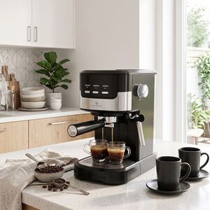 Imagine Espressor Blaumann, Black Silver, 1100W, inox, negru/argintiu