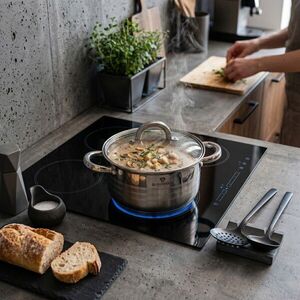 Imagine Oala cu capac Blaumann, Gourmet, BL-1020W, 20 cm, 3.8L, inox, argintiu