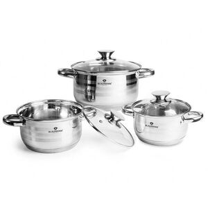 Imagine Set de gatit 6 piese, Blaumann, Gourmet, inox, argintiu