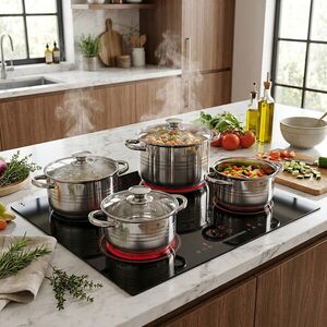 Imagine Set de gatit 8 piese, Blaumann, Gourmet, inox, argintiu