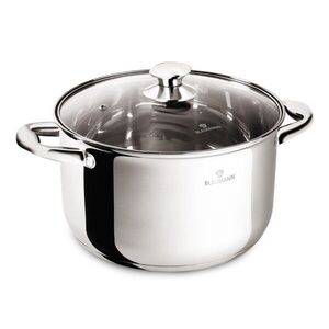 Imagine Oala cu capac Blaumann, Gourmet, 24 cm, 6L, inox, argintiu