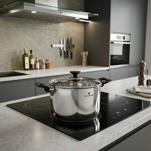Imagine Oala cu capac Blaumann, Gourmet, BL-3824, 24 cm, 7.7L, inox, argintiu