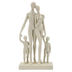 Imagine Figurina /sculptura decorativa Stons Family, Mauro Ferretti, 16x8x30.5 cm, polirasina, crem