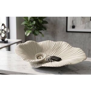 Imagine Bol decorativ, Mauro Ferretti, Petal, 39x24x8.5 cm, polirasina, nisip