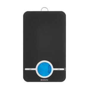 Imagine Cantar de bucatarie, Brabantia, Tasty+, display LCD, 26.5x15.2x2 cm, sticla/inox, gri inchis