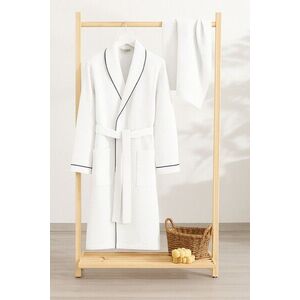 Imagine Set halat si prosop de baie, L'essentiel Maison, Soho, 65% bumbac/35% poliester, Alb