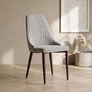 Imagine Scaun Arvello, Homla, 46.5x58x88 cm, metal/poliester, bej/maro