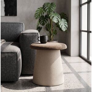 Imagine Masuta de cafea, Mauro Ferretti, Mushroom-Shaped, 59x55 cm, poliester/MDF, maro
