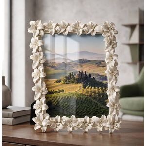 Imagine Rama foto, Mauro Ferretti, Romantic Floral, 20x25 cm, polirasina, crem
