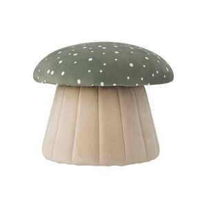 Imagine Taburet, Bloomingville, Lue Green, 37x30 cm, FSC 100%, MDF/lemn de pin/poliester, multicolor