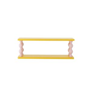 Imagine Raft de perete, Bloomingville, Bibiola, 60x17x21.5 cm, MDF/lemn de brad, galben