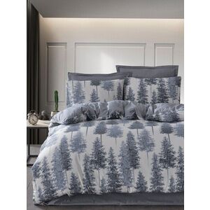 Imagine Lenjerie de pat pentru o persoana Single XXL (DE), L'essentiel Maison, Forrest, 65% bumbac/35% poliester, Albastru