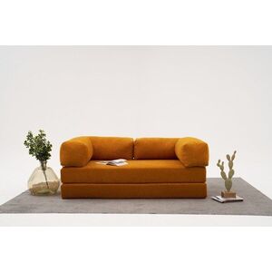 Imagine Canapea 3 locuri, Atelier del Sofa, 825BLC5222, Tesatura Chenille, Portocaliu