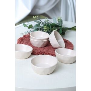 Imagine Set de boluri pentru aperitive (6 piese), L'essentiel Maison, 275KRM2428, Antibacterian, Alb